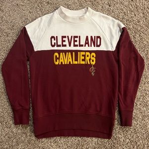 NBA sideline apparel Cleveland Cavaliers crewneck
